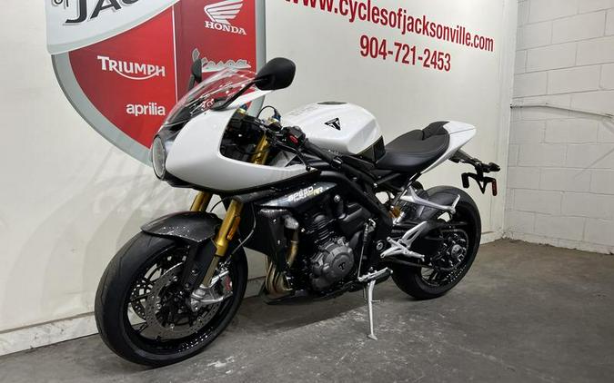 2023 Triumph Speed Triple 1200 RR Crystal White / Storm Grey