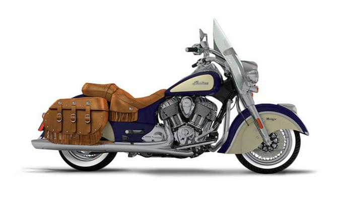 2017 Indian Chief Vintage Springfield Blue Over Ivory Cream