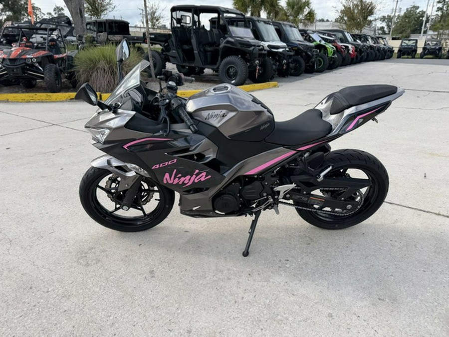 2021 Kawasaki Ninja 400 ABS Metallic Gray/Metallic Magnetic Dark Gray ABS Passion Red