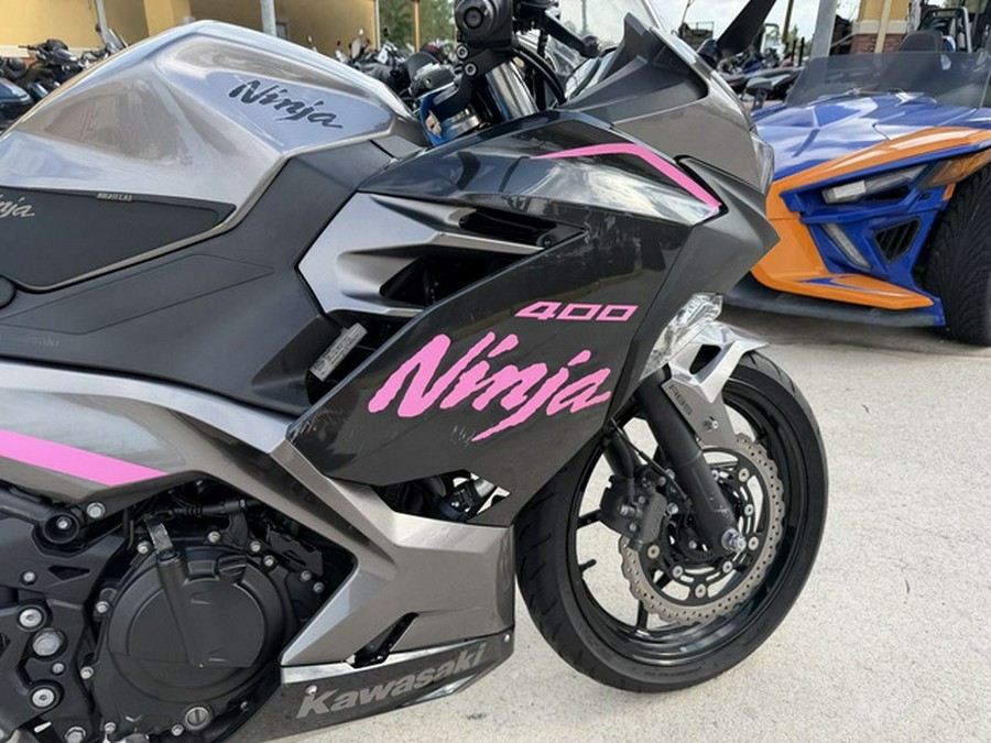 2021 Kawasaki Ninja 400 ABS Metallic Gray/Metallic Magnetic Dark Gray ABS Passion Red