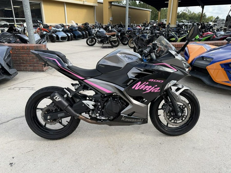 2021 Kawasaki Ninja 400 ABS Metallic Gray/Metallic Magnetic Dark Gray ABS Passion Red