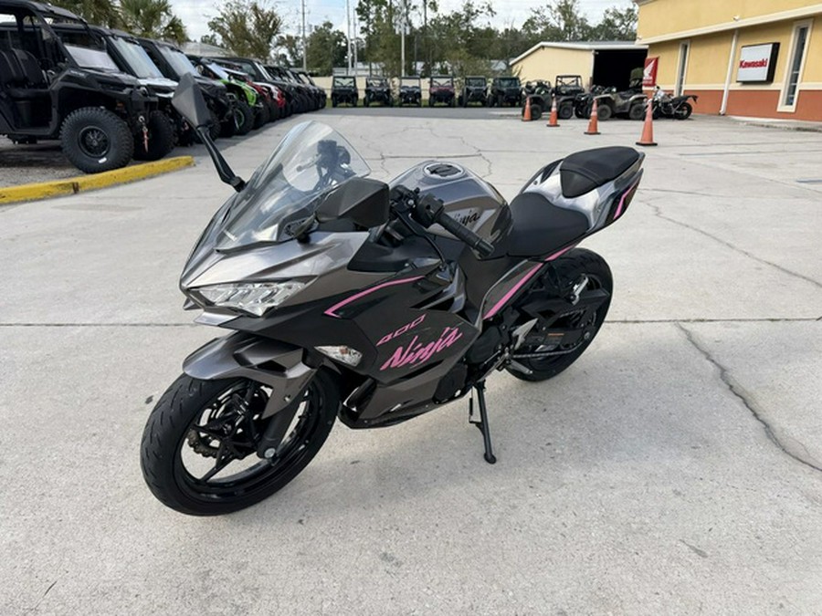 2021 Kawasaki Ninja 400 ABS Metallic Gray/Metallic Magnetic Dark Gray ABS Passion Red