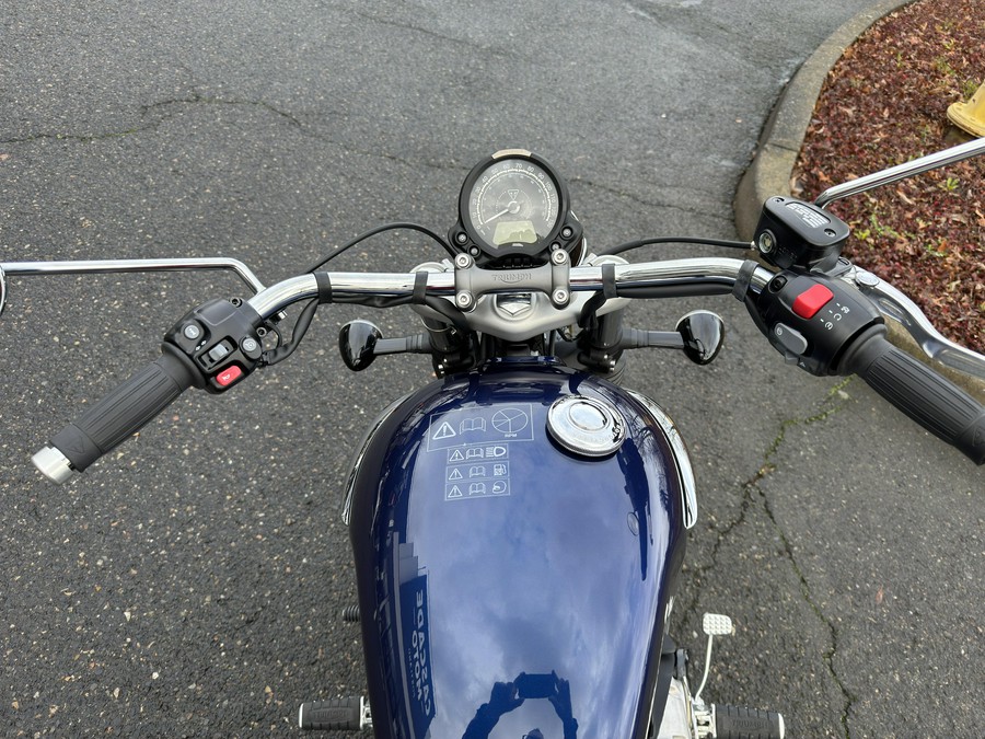 2025 Triumph Bonneville Speedmaster - PACIFIC BLUE - SILVER ICE
