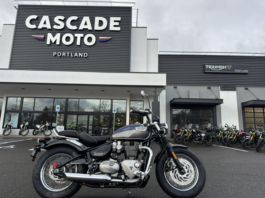 2025 Triumph Bonneville Speedmaster - PACIFIC BLUE - SILVER ICE