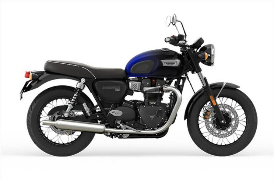 2024 Triumph Bonneville T100 - Phantom Blue/Silver Blue