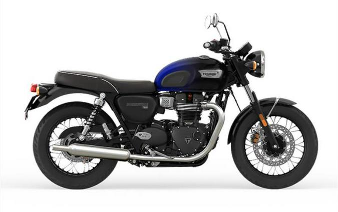 2024 Triumph Bonneville T100 - Phantom Blue/Silver Blue