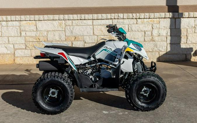 New 2024 POLARIS OUTLAW 110 BRIGHT WHITE RADIANT GREEN