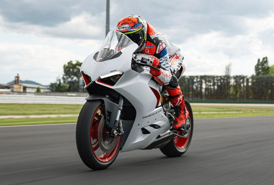 2022 Ducati Panigale V2 White Rosso Livery