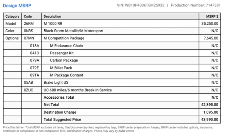 2026 BMW M 1000 RR