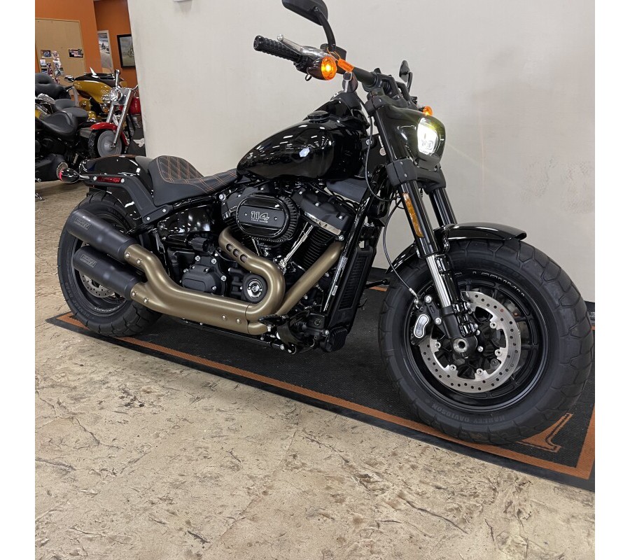 CERTIFIED PRE-OWNED 2021 Harley-Davidson Fat Bob 114 Vivid Black FXFBS