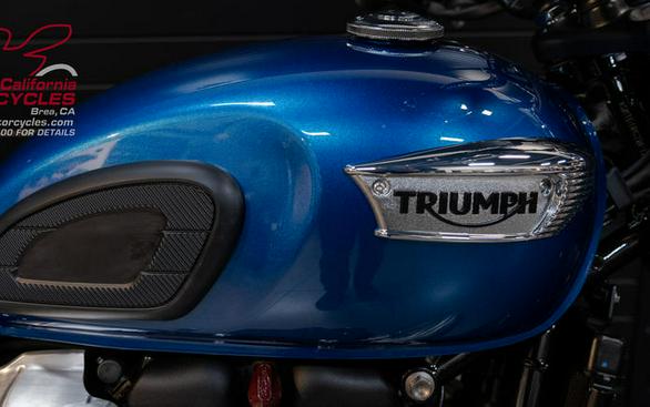 2023 Triumph Bonneville T100 Chrome Edition Cobalt Blue