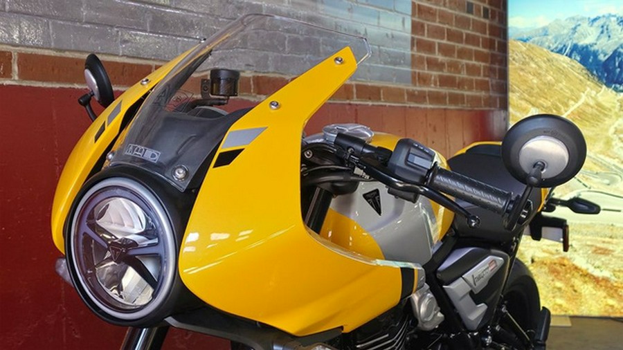 2026 Triumph Thruxton 400 Metallic Racing Yellow / Aluminium Silver