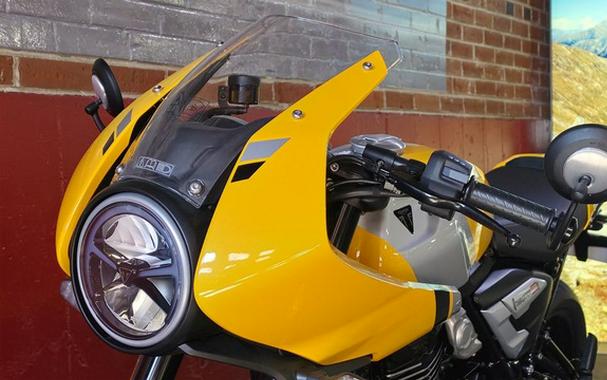 2026 Triumph Thruxton 400 Metallic Racing Yellow / Aluminium Silver