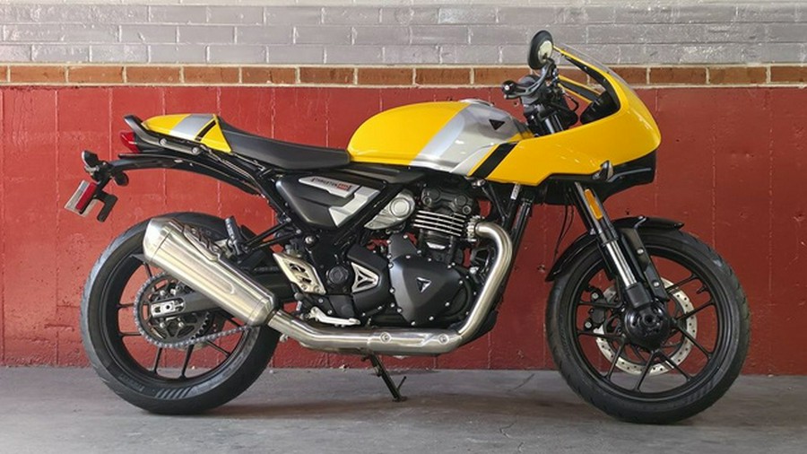 2026 Triumph Thruxton 400 Metallic Racing Yellow / Aluminium Silver