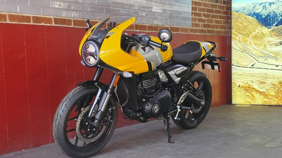 2026 Triumph Thruxton 400 Metallic Racing Yellow / Aluminium Silver