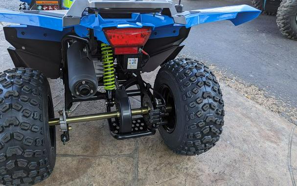 New 2024 POLARIS OUTLAW 70 EFI VELOCITY BLUE AND LIFTED LIME