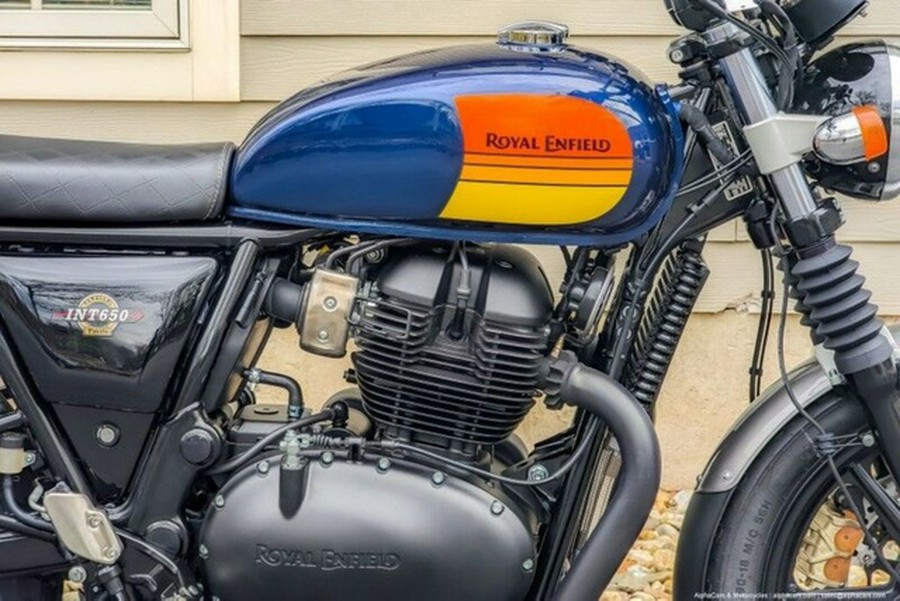 2024 Royal Enfield Twins INT650 Barcelona Blue