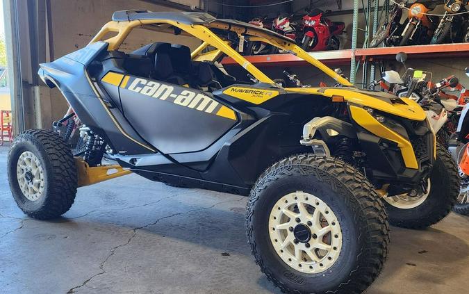 2024 Can-Am® Maverick R X RS with Smart-Shox Carbon Black & Neo Yellow