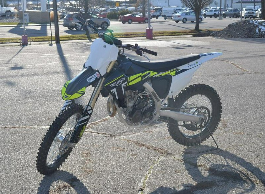 2025 Triumph TF 250-X Jet Black/Pure White