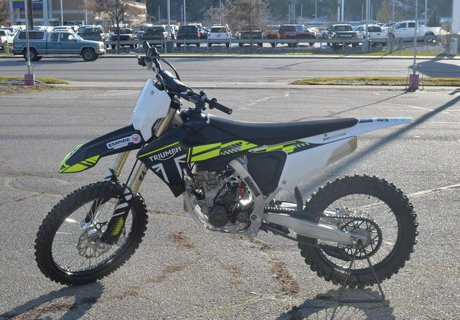 2025 Triumph TF 250-X Jet Black/Pure White