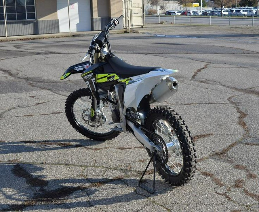 2025 Triumph TF 250-X Jet Black/Pure White