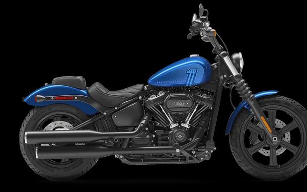 2024 Harley-Davidson Street Bob 114 Blue Burst - Black Finish