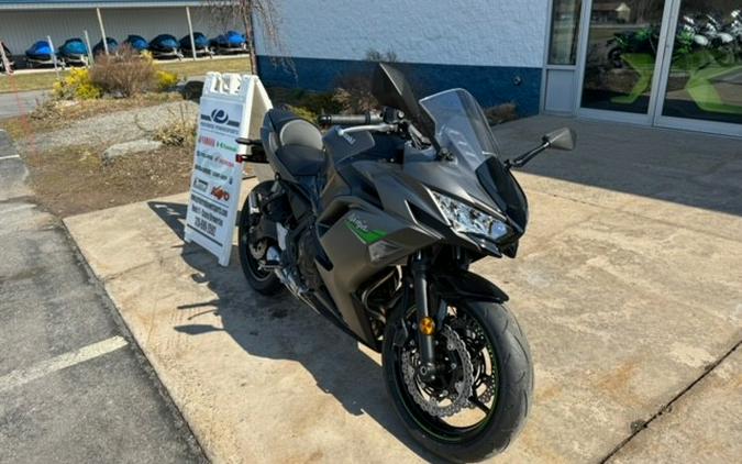 2024 Kawasaki Ninja 650 Metallic Matte Graphite Steel Gray/Ebony