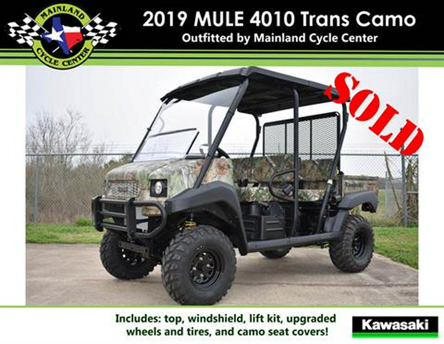 2019 Kawasaki Mule 4010 Trans4x4 Camo