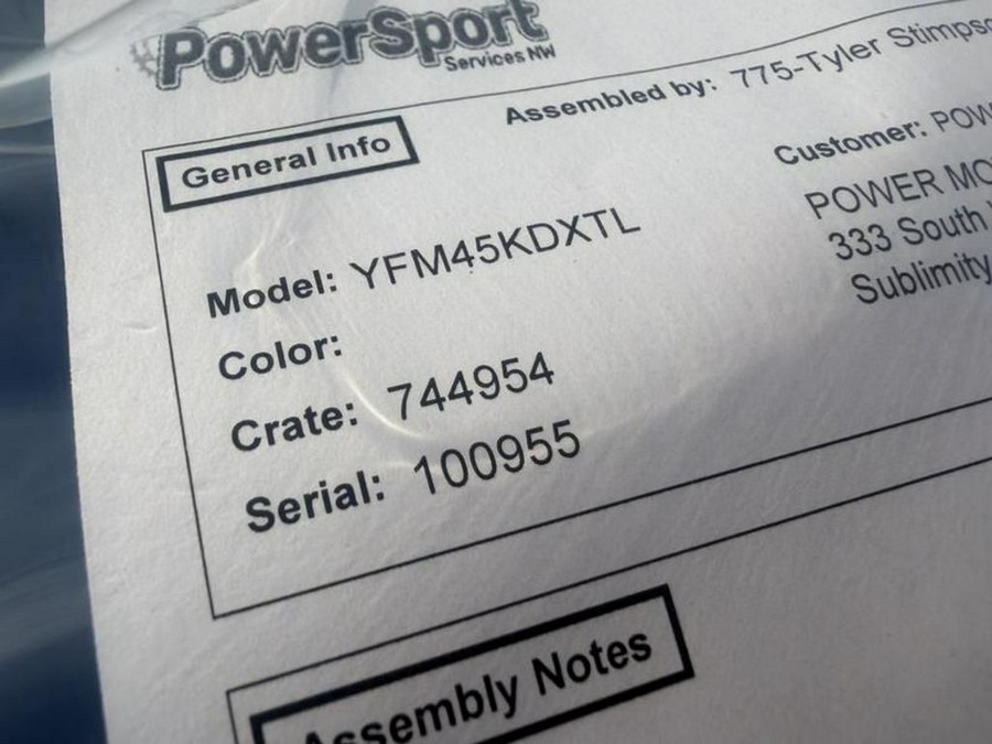 2026 Yamaha Kodiak 450