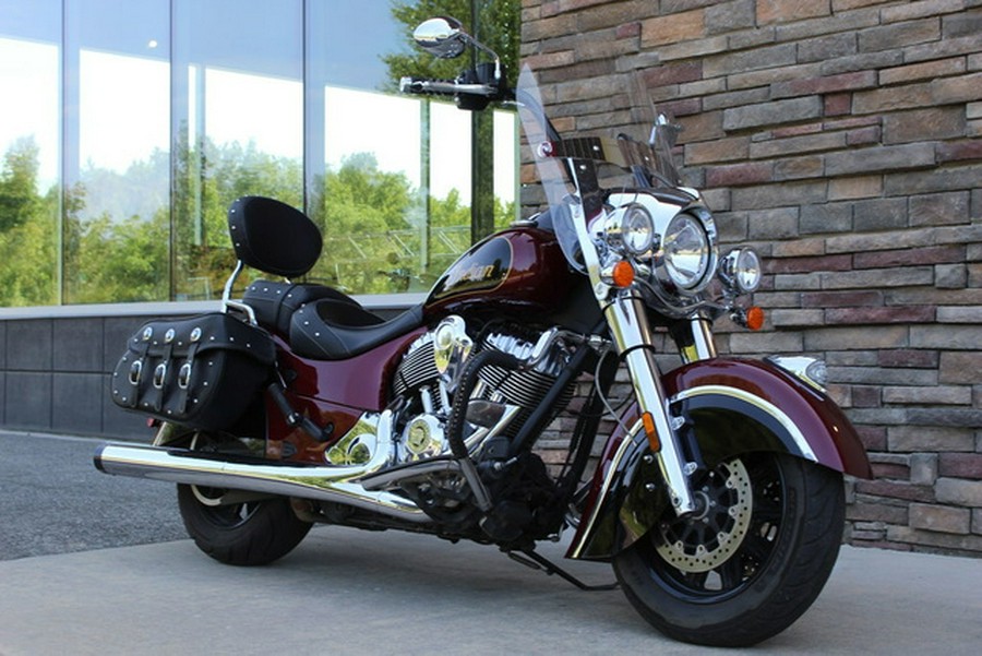 2017 Indian Chief Classic Burgundy Metallic Over Thunder Blac