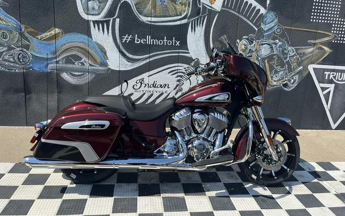 2024 Indian Motorcycle® Chieftain® Limited with Powerband Audio Package Maroon Metallic/Graphics