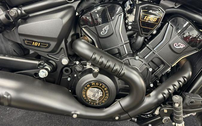 2026 Indian Motorcycle® 101 Scout® Black Crystal with Super Graphite