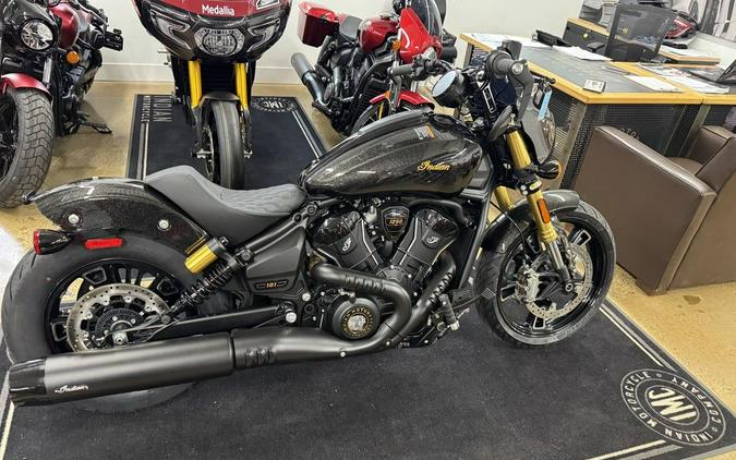 2026 Indian Motorcycle® 101 Scout® Black Crystal with Super Graphite
