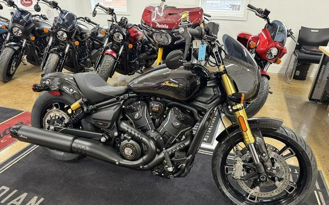 2026 Indian Motorcycle® 101 Scout® Black Crystal with Super Graphite