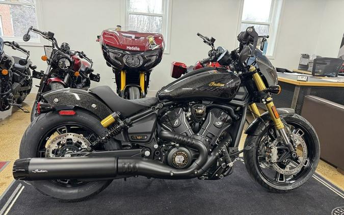 2026 Indian Motorcycle® 101 Scout® Black Crystal with Super Graphite