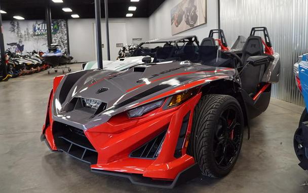 2026 Polaris Slingshot® R Manual Radiant Gray with Indy Red Pearl
