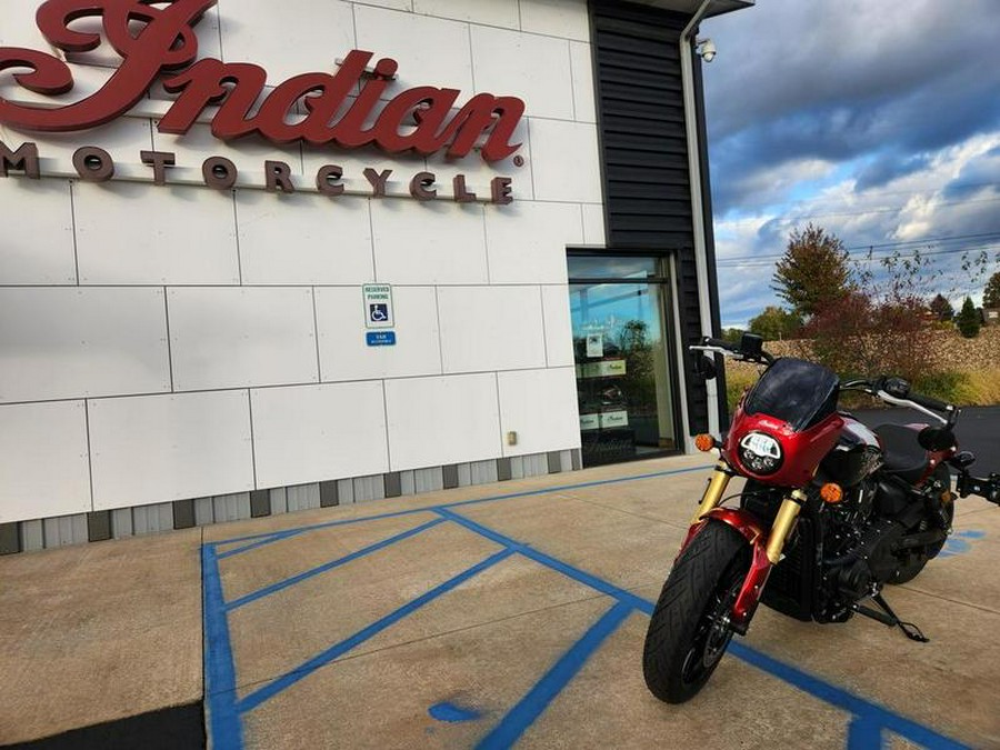2025 Indian Motorcycle® 101 Scout® Sunset Red Metallic with Graphics