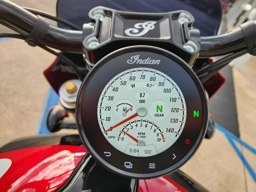 2025 Indian Motorcycle® 101 Scout® Sunset Red Metallic with Graphics