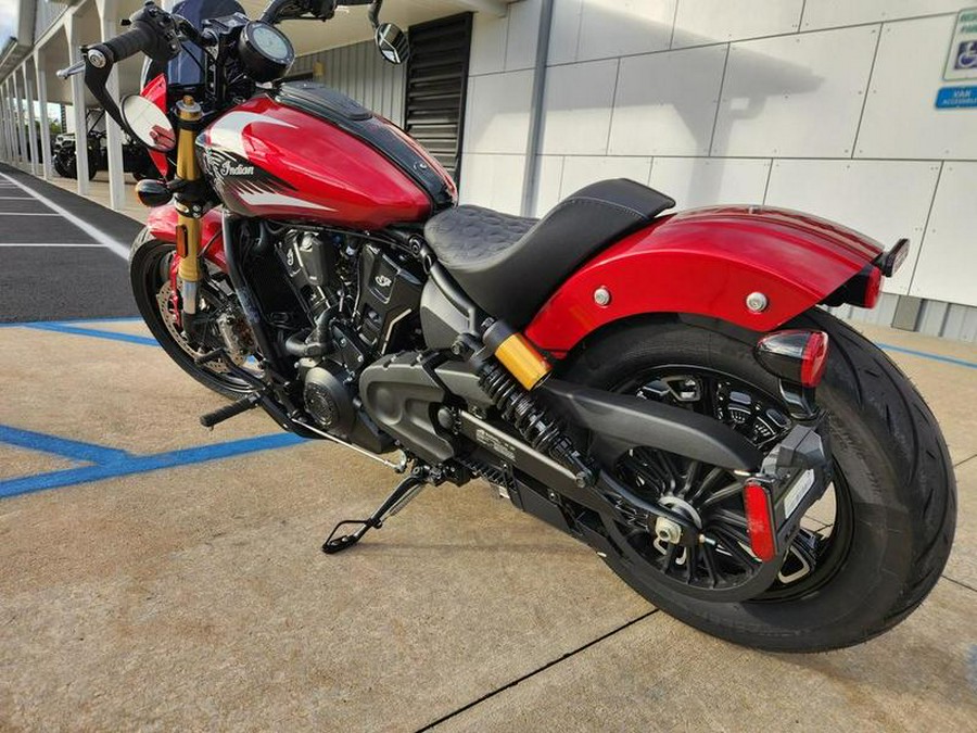 2025 Indian Motorcycle® 101 Scout® Sunset Red Metallic with Graphics