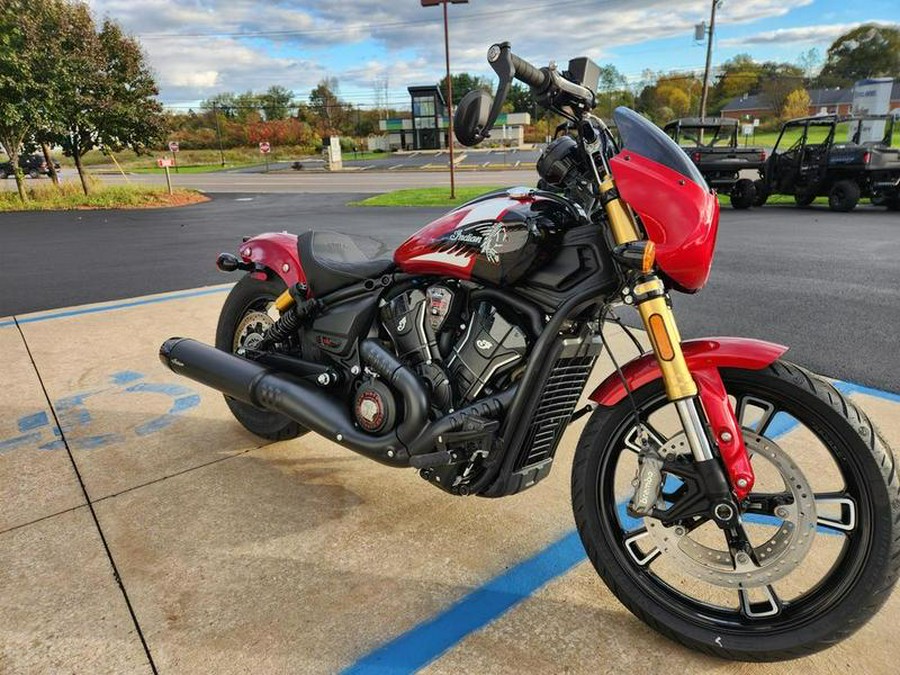 2025 Indian Motorcycle® 101 Scout® Sunset Red Metallic with Graphics