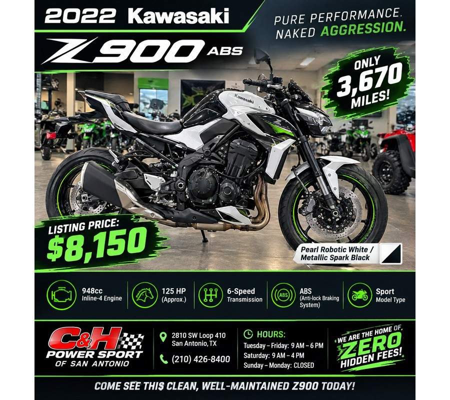 2022 Kawasaki Z900 ABS
