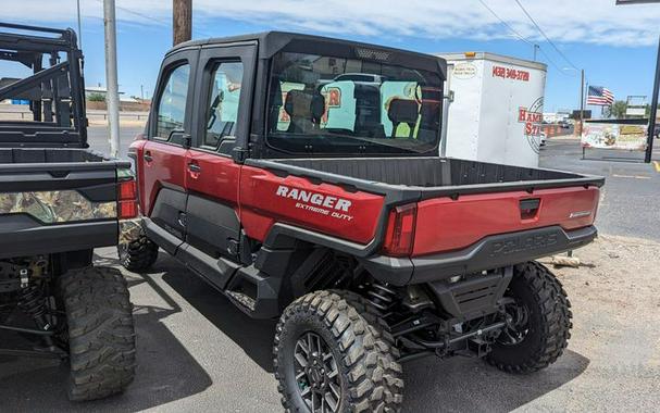 New 2024 POLARIS RANGER CREW XD 1500 NORTHSTAR EDITION PREMIUM SUNSET RED