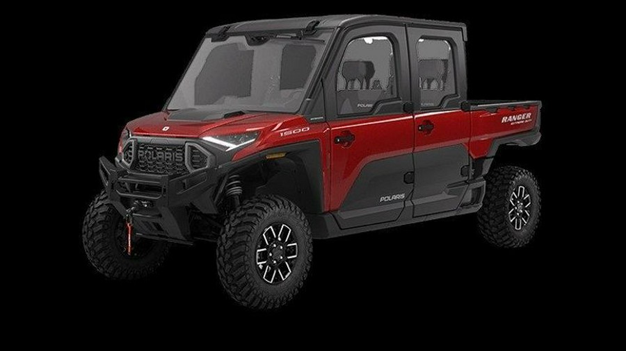 New 2024 POLARIS RANGER CREW XD 1500 NORTHSTAR EDITION PREMIUM SUNSET RED