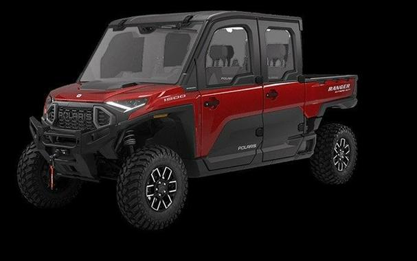 New 2024 POLARIS RANGER CREW XD 1500 NORTHSTAR EDITION PREMIUM SUNSET RED