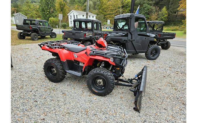 2017 Polaris Industries SPORTSMAN 570 RED WITH PLOW