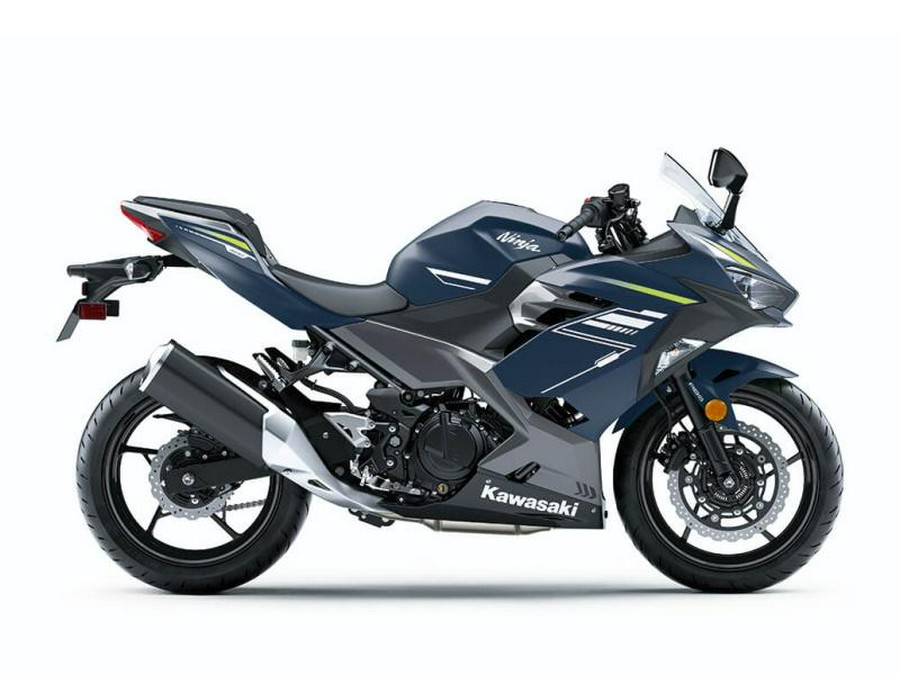 2022 Kawasaki Ninja® 400 ABS Metallic Matte Blue/Metallic Graphite Gray