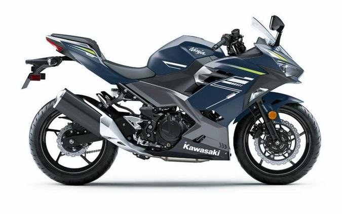 2022 Kawasaki Ninja® 400 ABS Metallic Matte Blue/Metallic Graphite Gray