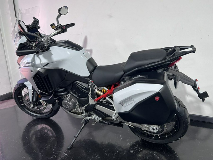 2023 Ducati Multistrada V4S Iceberg White - Spoked Wheels