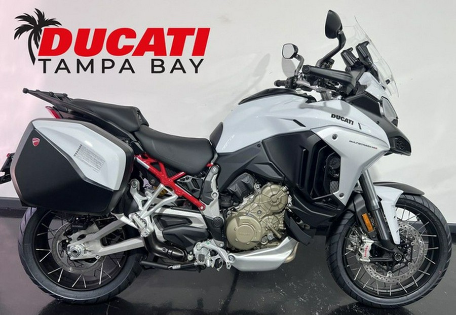 2023 Ducati Multistrada V4S Iceberg White - Spoked Wheels