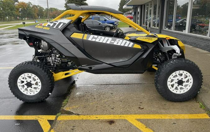 2024 Can-Am® Maverick R X RS with Smart-Shox Carbon Black & Neo Yellow